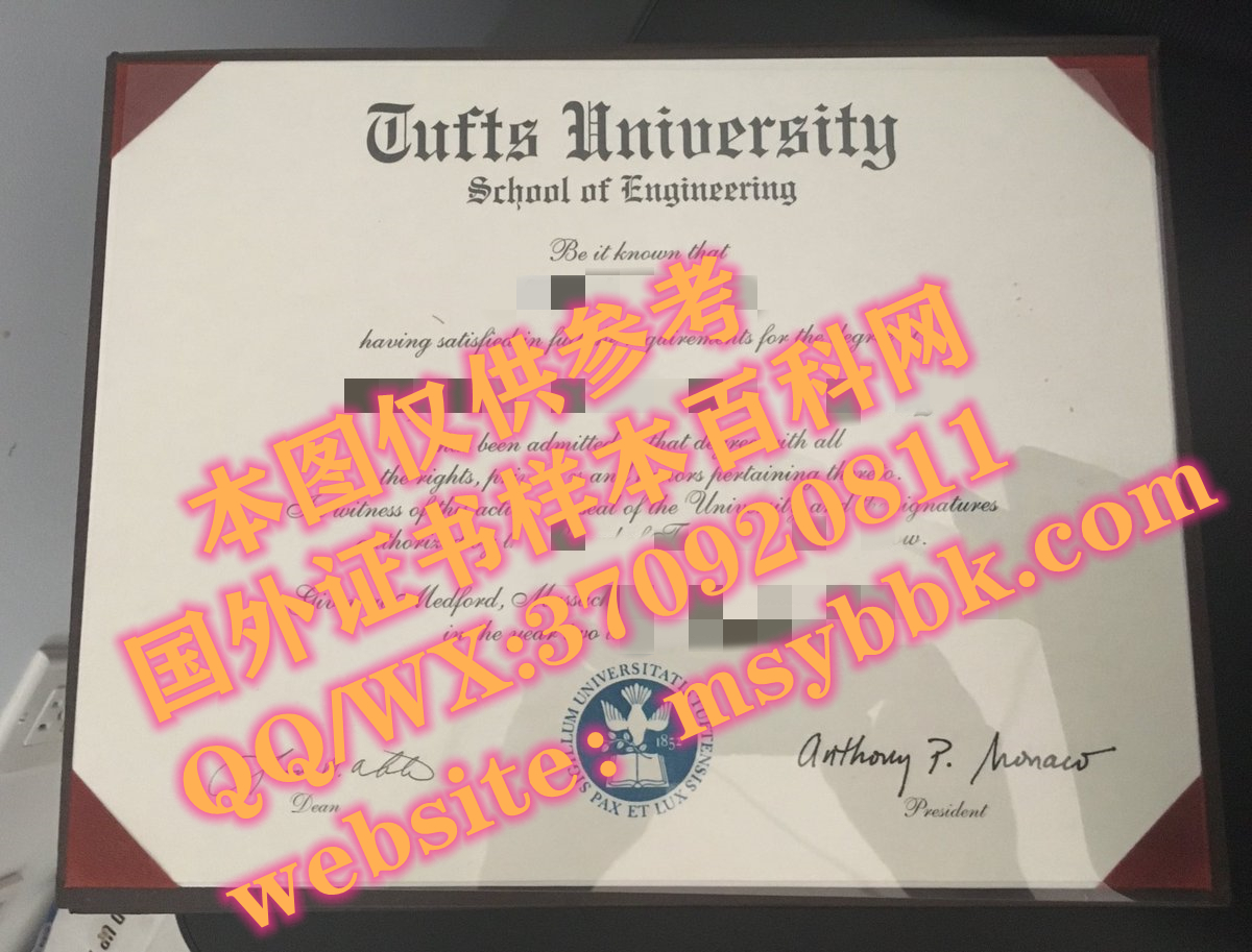 美国大学展示：塔夫茨大学毕业证书样本