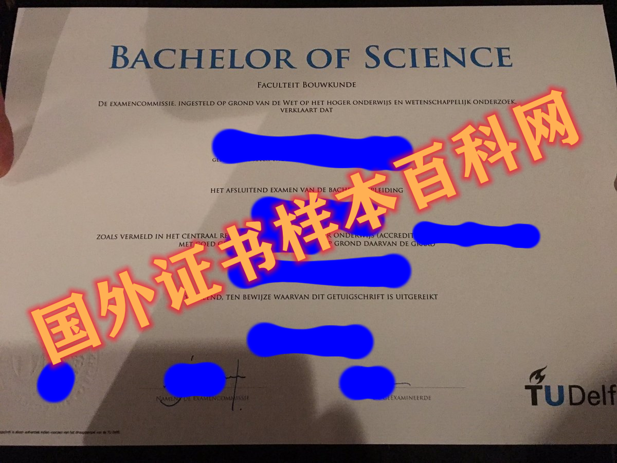 最新荷兰：代尔夫特理工大学毕业证书样本