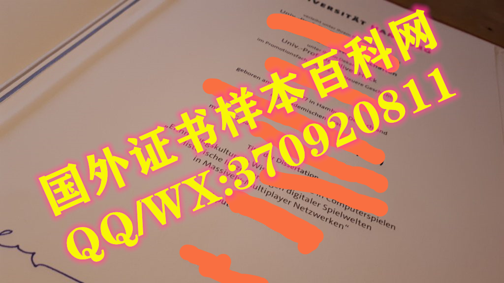 德国汉堡大学毕业证模板