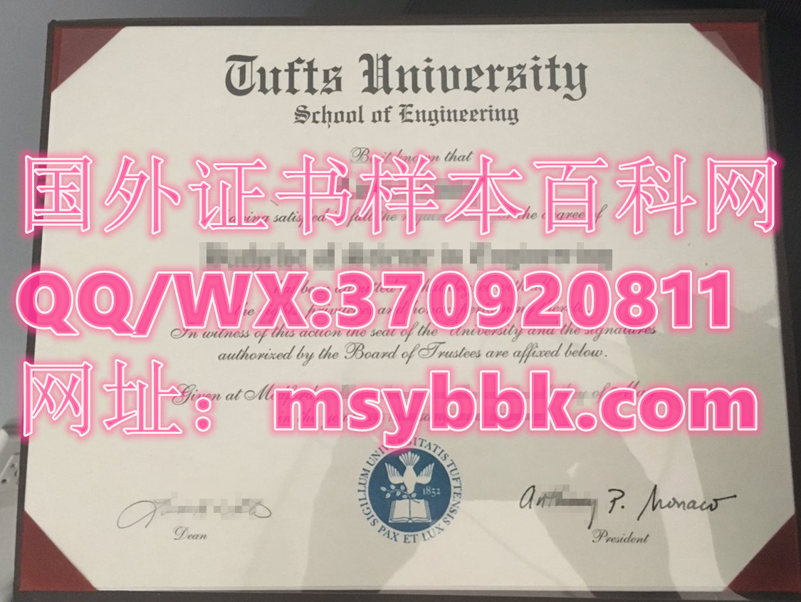 塔夫茨大学毕业证书样本-美国大学毕业