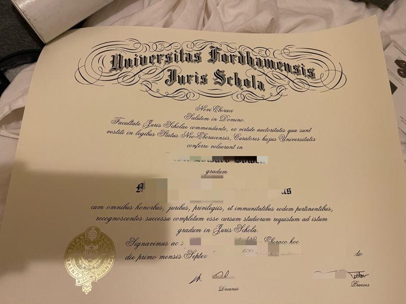 福特汉姆大学毕业证-毕业照片