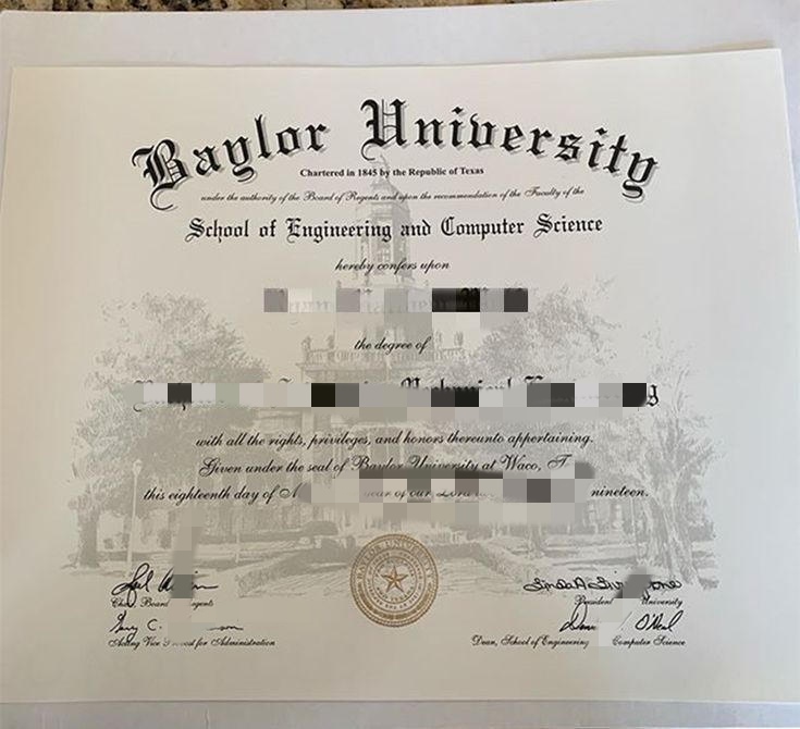 贝勒大学毕业证-毕业照片