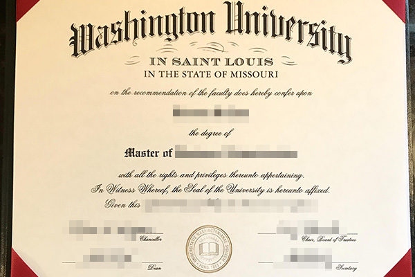 展示最新华盛顿大学圣路易斯分校毕业证模板