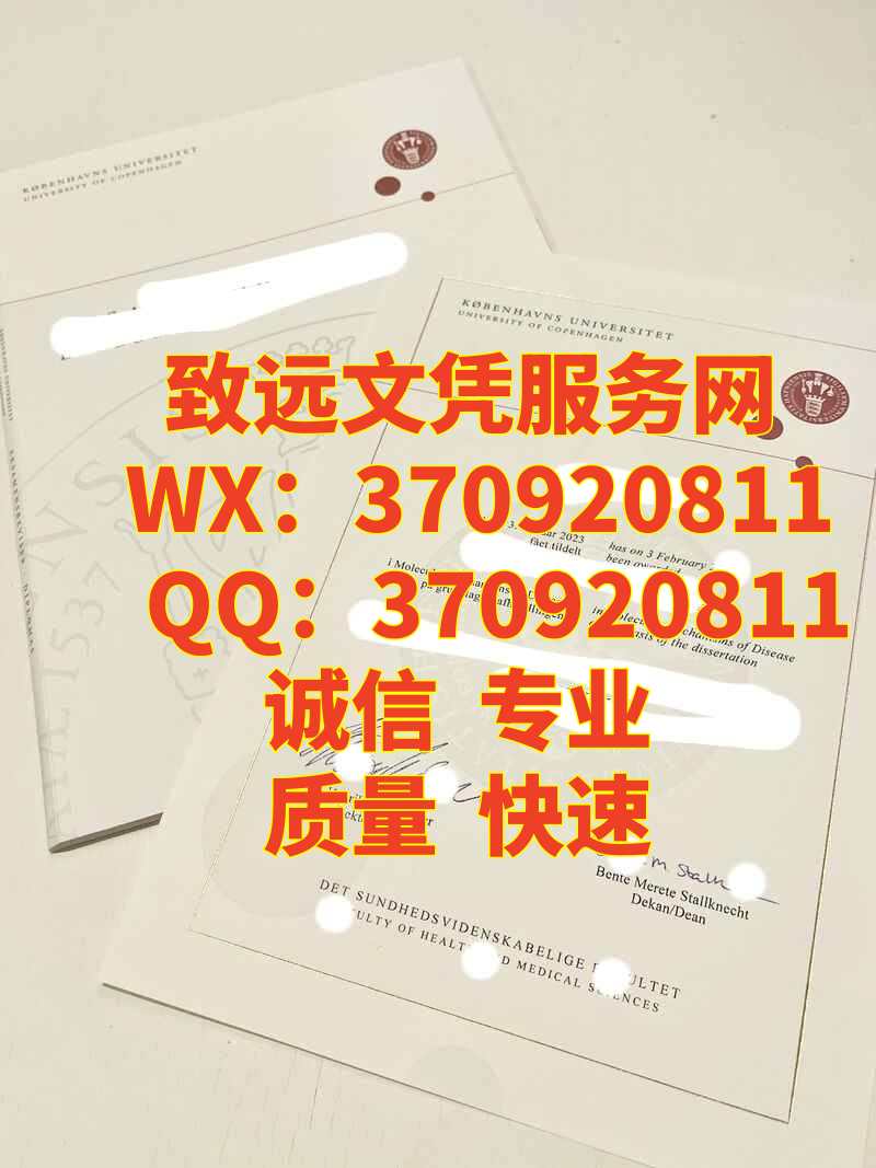 丹麦diploma，哥本哈根大学毕业证书样本展示
