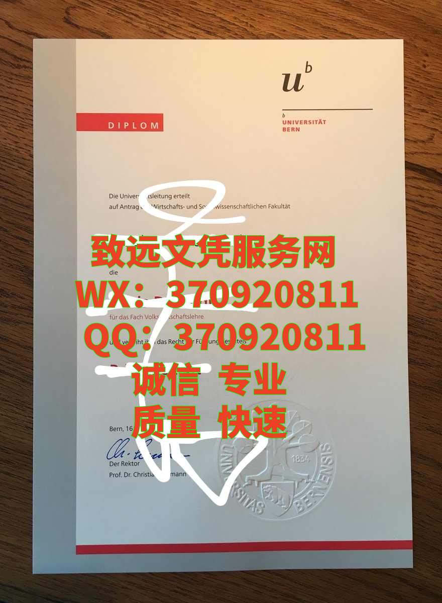 瑞士diploma，伯尔尼大学毕业证书原版展示