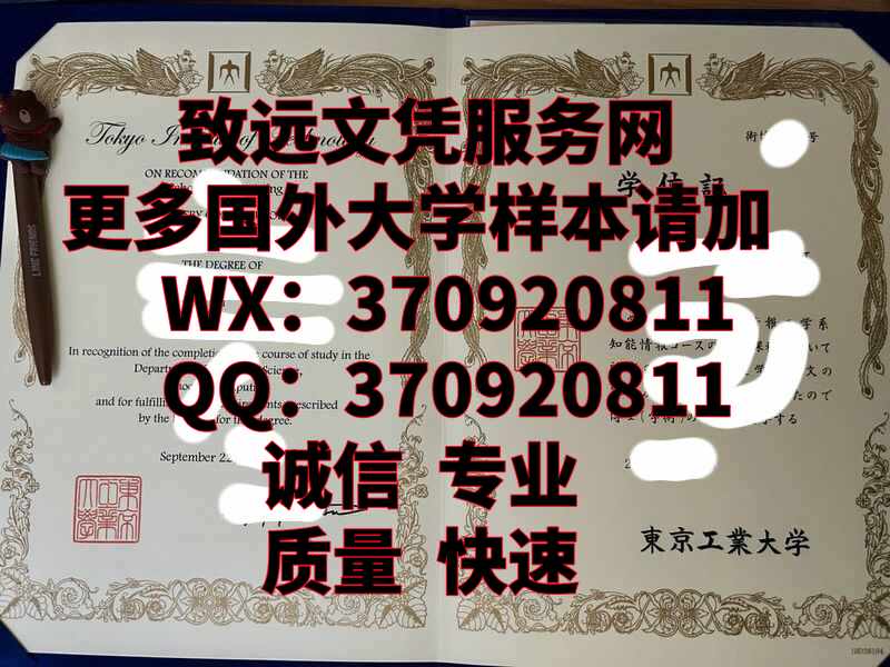 日本diploma，东京工业大学毕业证书原版展示